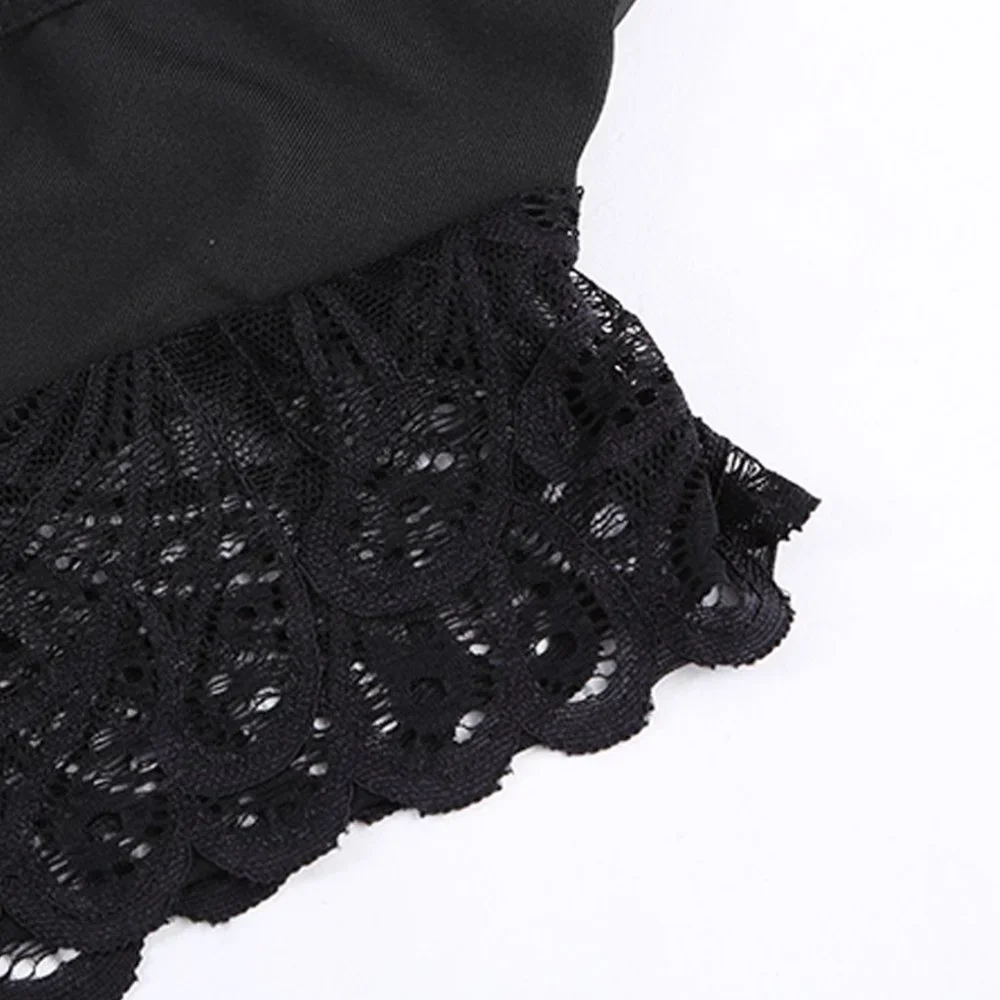 Sexy Floral Lace Backless Lingerie Bodysuit - Picture 13 of 16